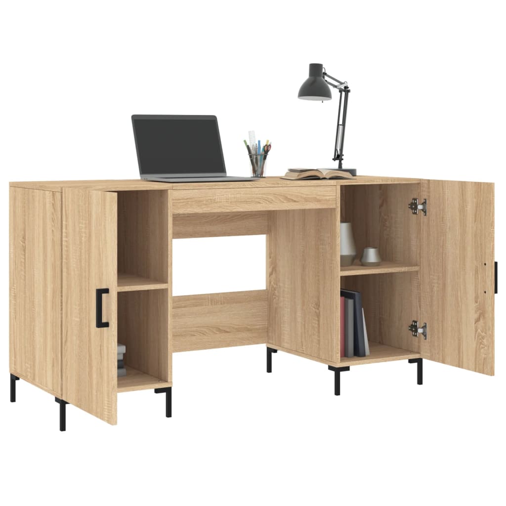 Desk Sonoma Oak 140x50x75 cm Engineered Wood